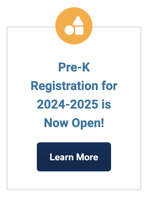 Pre-K Registration is Now Open!